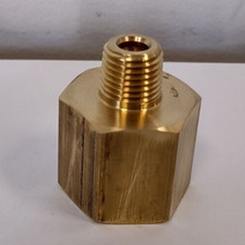 Brass Straight Adapter 3/4" BSPT Female x 1/4" NPT Male