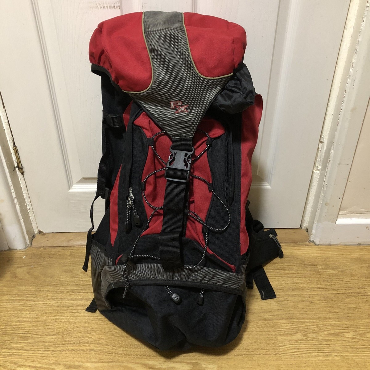 PX Hiking Climbing Rucksack Red Black VGC UK