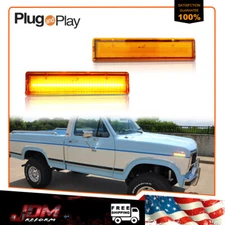 SIDE MARKER AMBER LED LIGHT 1980-1986 Ford BRONCO PICKUP F-150 F-250 F-350 TRUCK