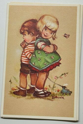 Vintage ALFRED MAINZER Bonnie Girls Boys BELGIUM Postcard  #564 - Picture 1 of 4