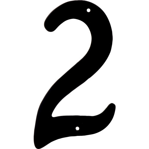 Hillman The Group 841620 4-Inch Black Die Cast Aluminum Number 2