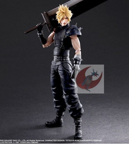 Final Fantasy VII Remake PLAY ARTS Kai Cloud Strife Ver. 2 Figure - Foto 4 di 8