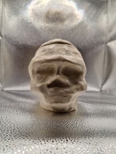 Unusual Studio Pottery Skull Lidded Jar Ceramic Decor