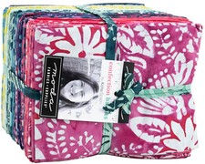 Moda Confection Batiks 100 Cotton 18"x22" Fat Quarters Precut Fabric 40 pcs