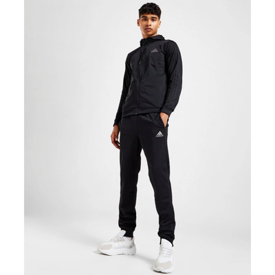 badge of sport 3 stripe hooded tracksuit