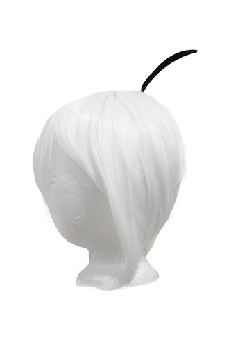 4" Ahoge stark gestylt Kunsthaar Stachel Perücke Accessoire natürlich schwarz NEU - Bild 2 von 3