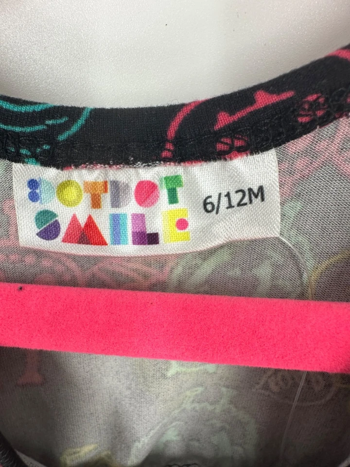 Vestido Dotdotsmile Niñas Talla 6/12 Meses Estampado Monstruo Nuevo Con Etiquetas Foto 3 de 4