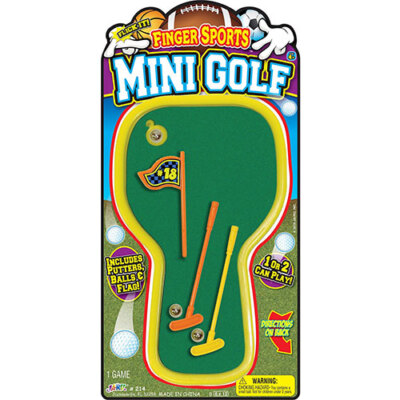 JA-RU Inc. Toys - Finger Sports - MINI GOLF GAME (4 x 8 inch) #214 - New
