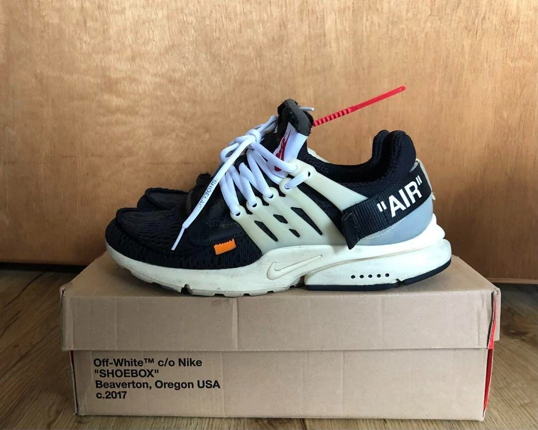 Off White Nike The Ten Air Presto Black Aa3830-001 Size Us8 Mens