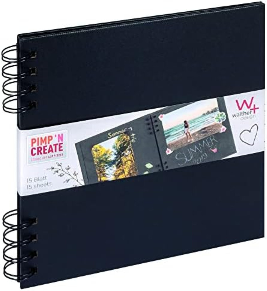 Walther Design SA-019-B Album Fotografico 19x19 Pagine Nere