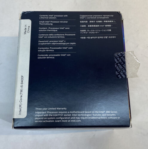 Intel Core i5-9400F Desktop Processor 6 Cores 4.1 GHz Turbo BX80684I59400F - Picture 4 of 7