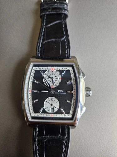 IWC Da Vinci Chronograph w/ Three Straps; Gorgeous, Rare + Travel Case! IW376403