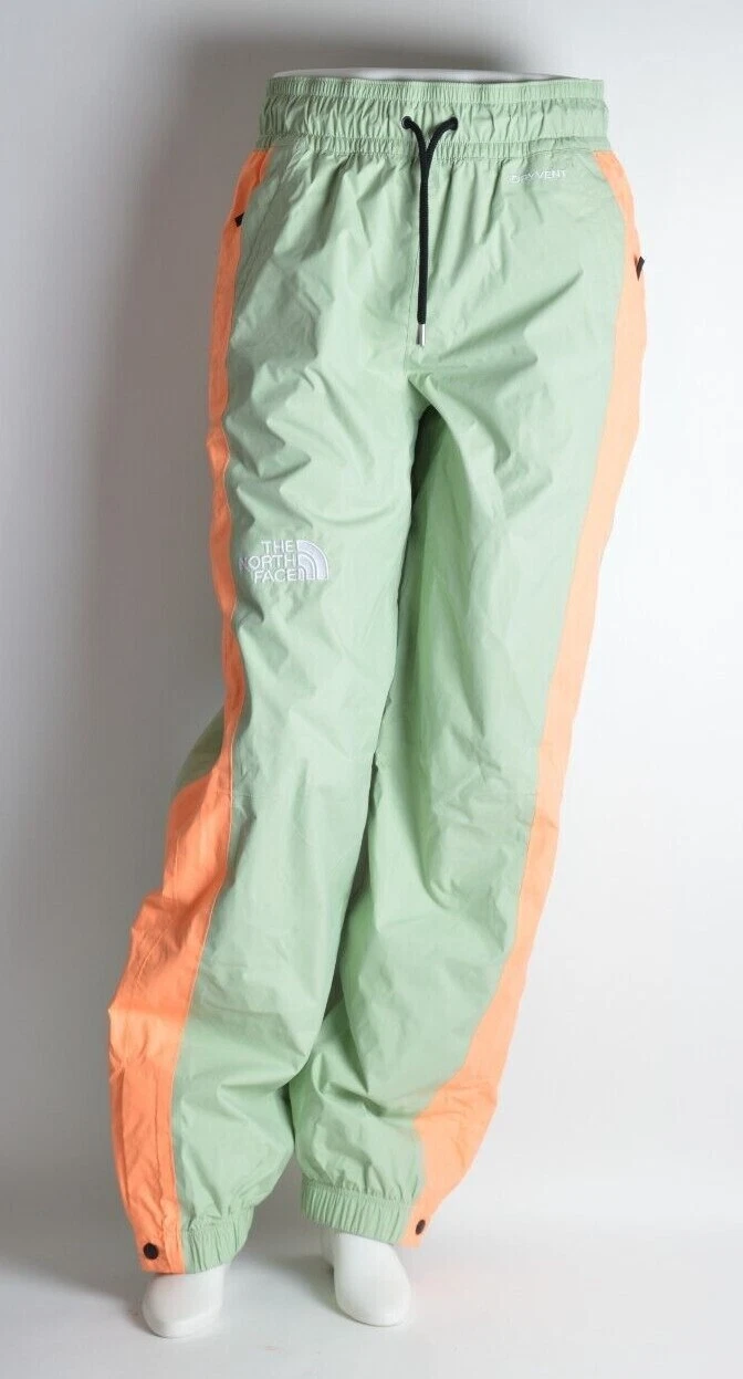 Used Womens The North Face Build Up Pant $140 misty sage green orange snowboard