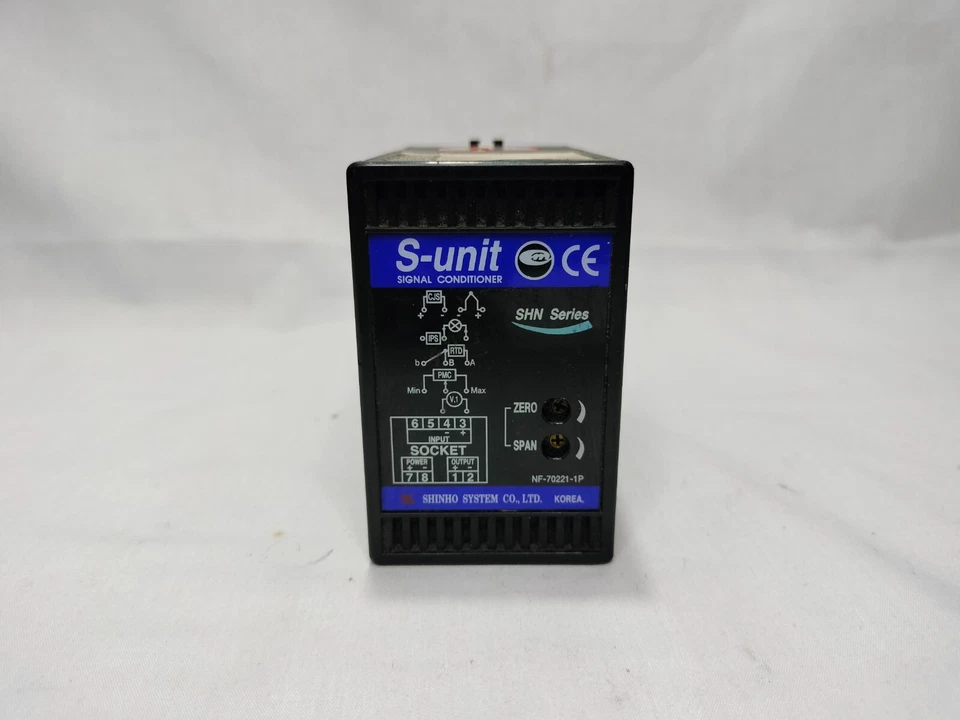 Shinho System NF-70221-1P NF702211P S-Unit Signal Conditioner w/ Socket - Image 3 of 4