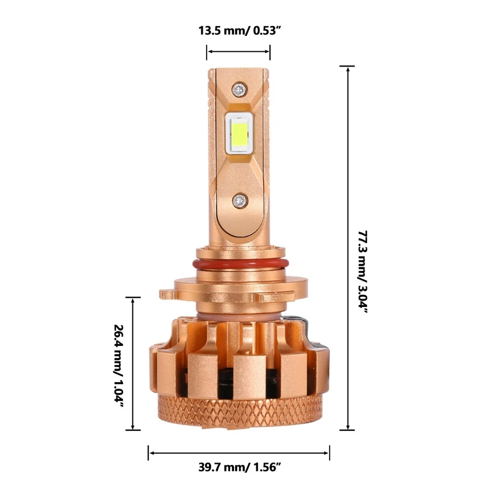 Светодиодная лампа фары AUXBEAM 9005 H11 9012 9145 9006 Canbus для Ram 1500 2013-2018 - Изображение 3 из 4