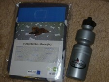 ✿NEUE Trink- Flasche von more4DOGS ✿ Hunde-Fleece-Decke-Knochen/NEU