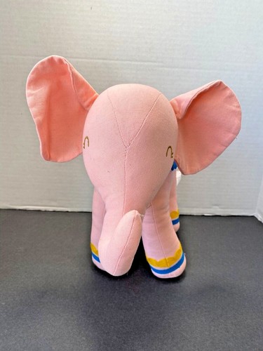 Pillowfort Pink Elephant Throw Pillow Embroidered Decorative Decor 14.5"x11" - Picture 2 of 6