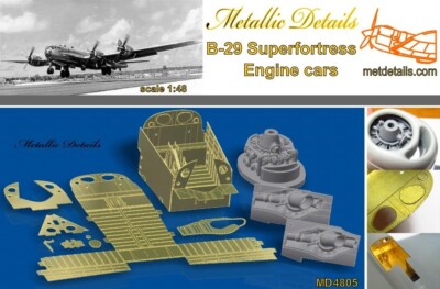 Metallic Details MD4805 Detailing Set for 1:48 B-29 Superfortress Revel/Monogram