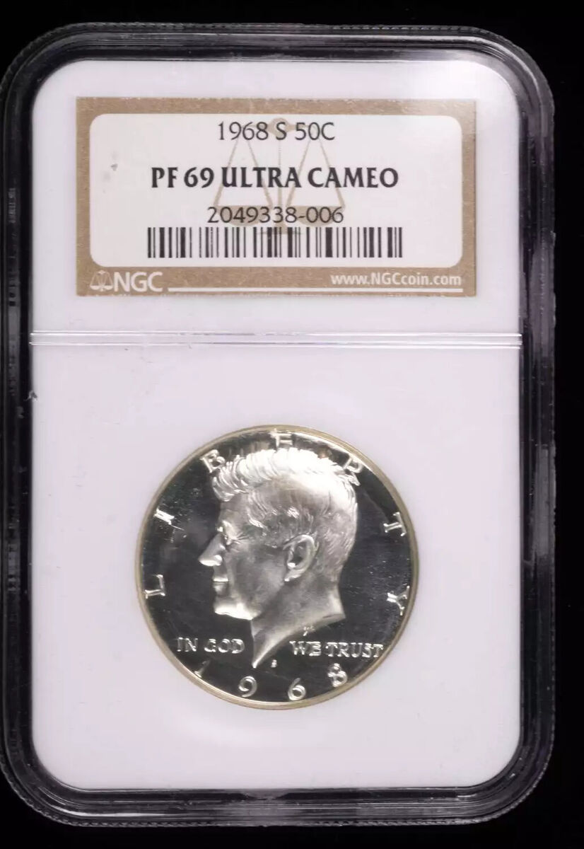 1968 S Half Dollars Kennedy Clad NGC PF-69 ULTRA CAMEO | eBay