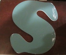 Large Plastic Letters Indoor / Outdoor 14" Paint able "s" 1/4" Thick