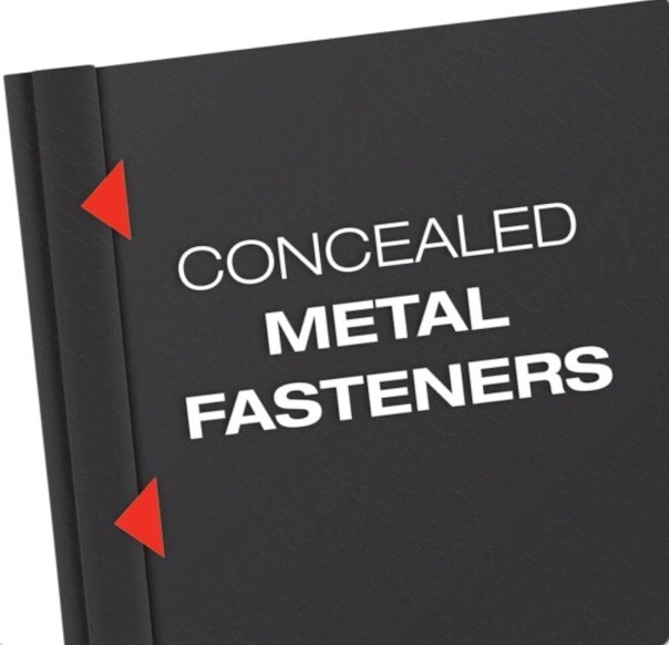 Oxford Clear Front Report Covers, Black, Letter Size, 25 per box