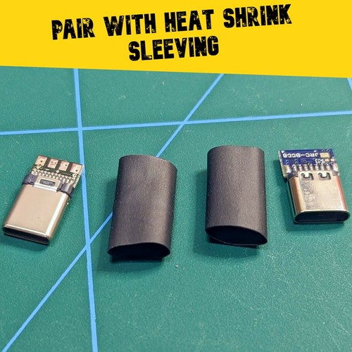 DIY 24pin USB TypeC Male/14p Female Socket Adapter Plug Connector