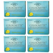 Pack of 6 New 4711 by Muelhens for Unisex - 10 Pc Refreshing Bath Tissues