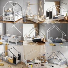 3ft Single Bed Frame Pine Wood Treehouse Slated Bedstead For Kids Children UK