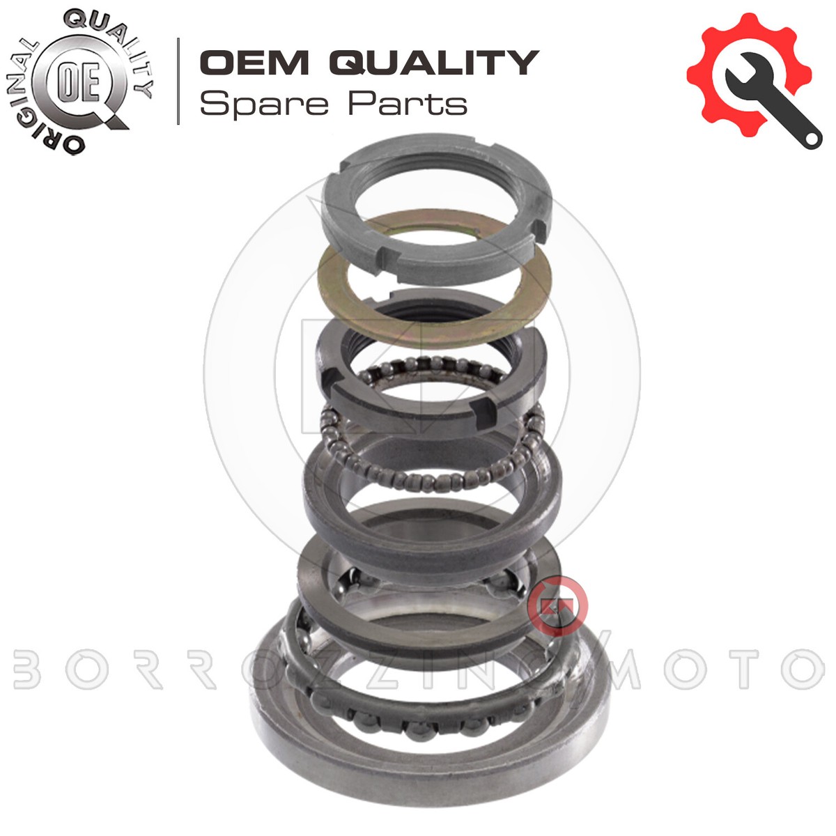 Set Cuscinetti Sterzo Per Lambretta E Vespa - Forcella Auricolare Grande E Piccolo | Ricambio Per Scooter Classici - Foto 11