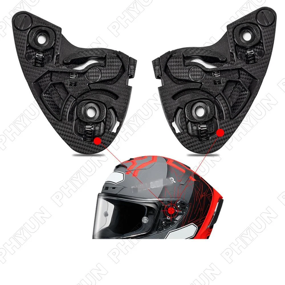 2pcs Motorcycle Helmet Visor Lock Base For SHOEI Z7 X14 CWR1 Xspirit RF1200 NXR