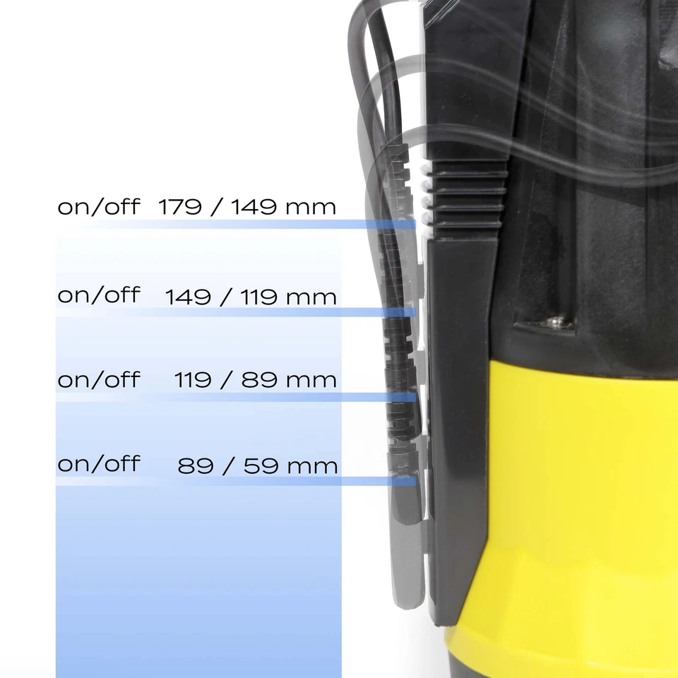 Wiltec Tauchpumpe mit Sensor 400W Tiefbrunnenpumpe 7300l/h Wasserpumpe Pumpe - Bild 4 von 4