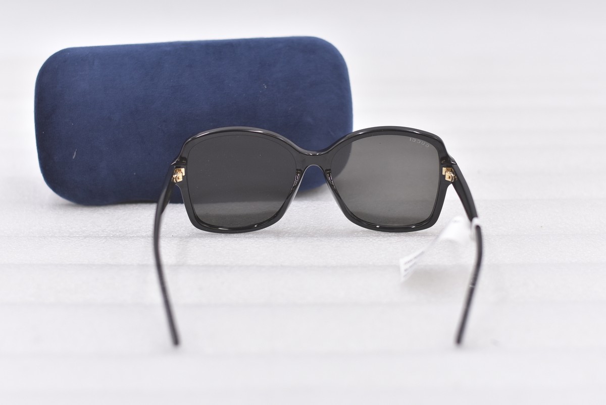 Gucci GG0765SA 002 BRAND NEW Sunglasses Black Grey Women Butterfly Gucci Butterfly Black Frame Sunglasses for Women | eBay main image 2