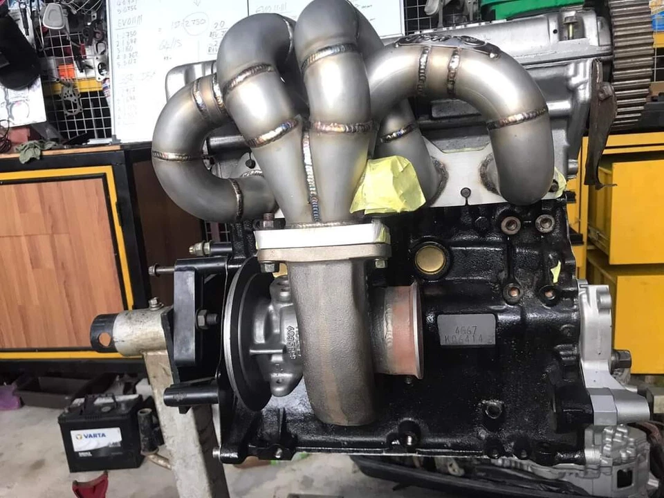 DSM Exhaust Manifold Banana Turbo MITSUBISHI 4G63 4G67 Evo 123 M/VR4 PERFORMANCE - Image 2 of 4