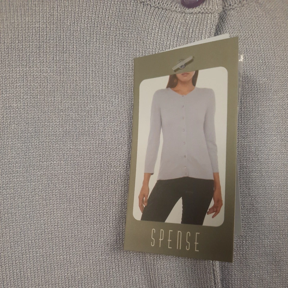 Cárdigan con botones Spense Morning Orchid púrpura (talla grande) precio de venta sugerido por el fabricante 60,00 USD Foto 2 de 4