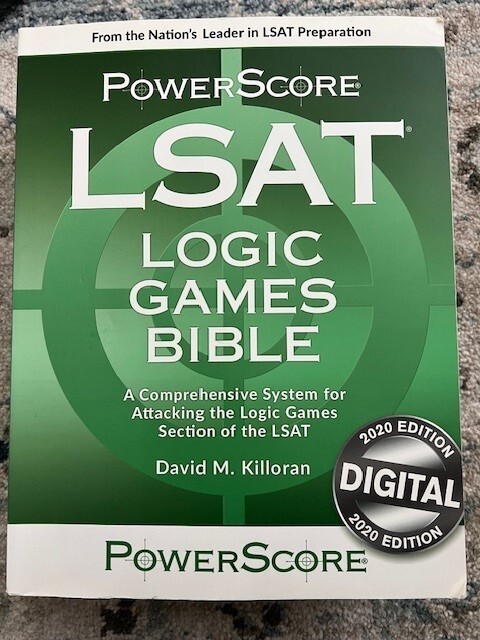 The PowerScore LSAT Logic Games Bible 2020 Edition | eBay