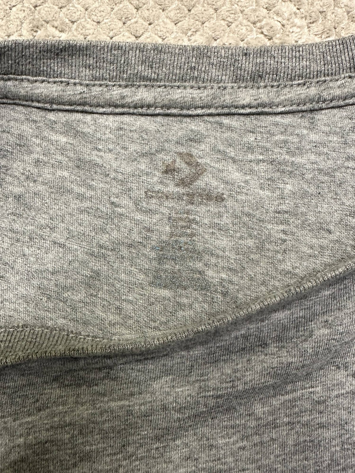Converse Men’s Short Sleeve Big Logo T-Shirt Grey Large image 3