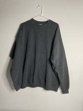 Hanes EcoSmart Unisex Adult Fleece Sweatshirt Dark Gray Size XL