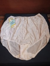 Vintage Lady Camille Panties Granny Panties White 100 Nylon Sz 9