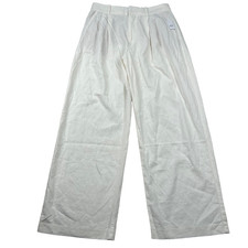 Gap Pants Womens 8 Linen Blend Wide Leg 365 High Rise Trouser Pleated Beachy