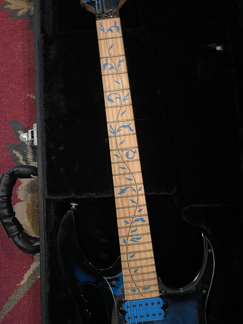 Ibanez JEM77P JP-01 BFP Blue W/Hard case Electric Guitar Used From