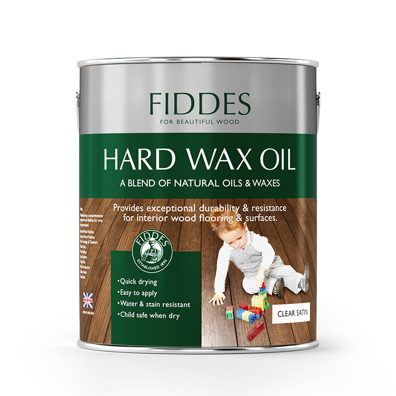 Fiddes Interior Wood Hard Wax Oil - Clear Satin - 1L - Image 2