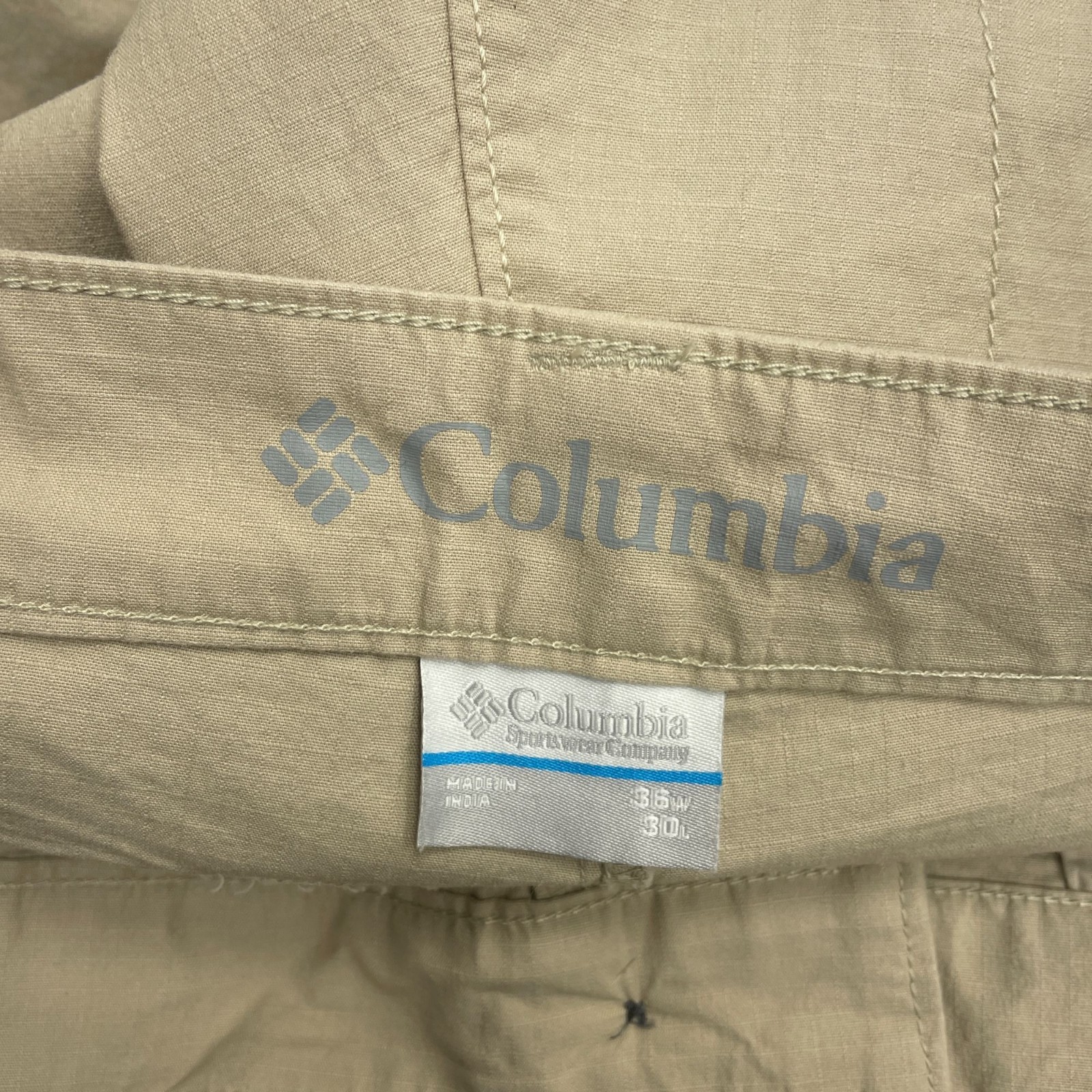 Columbia Men's Active Fit Straight Tech Pants 36x30 Ancient Fossil Beige M0318 thumbnail 7