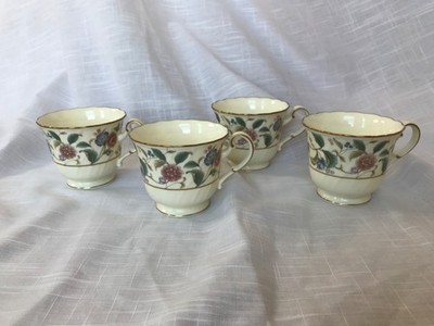 Noritake LA PRADA Set of 4 Teacups (No Saucers) 4703 Bone China 2 Sets Available
