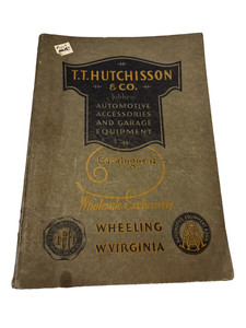RARE 1925 WHEELING WVa T.T. HUTCHISSON & CO. JOBBERS AUTOMOTIVE ACCESSORIES #12