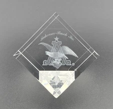 Glass/Crystal /Anheuser-Busch Logo/  Paper Weight