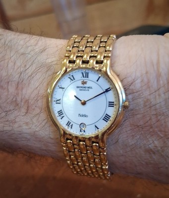 W386 Raymond Weil Gold Tone Men's Watch Model 5568 for sale online