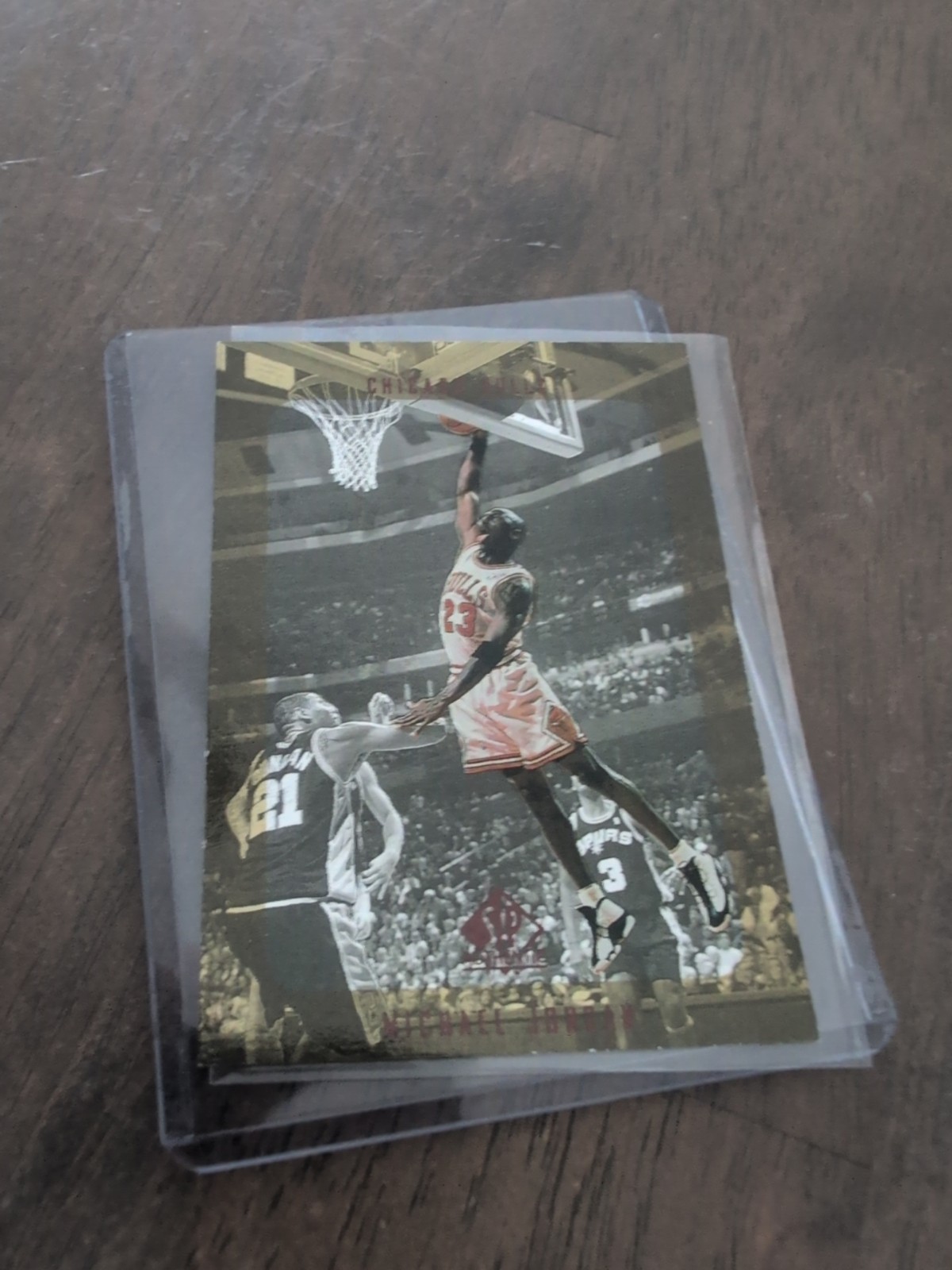 1997-98 SP Authentic #23 Michael Jordan Promo Sample SP (w/Duncan RC Yr) Rare