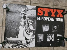 Styx European Tour Poster Ferryman Grim Reaper Guitar Vintage 1980 Renegade