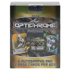 Leaf Optichrome 2026 Football - HOBBY BOX [6 Autographs & 2 Base Cards] Sealed