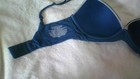 Victoria's Secret Body by Victoria No Wire Bra 34D Pretty Blue w/Gray Lace EUC — photo 9